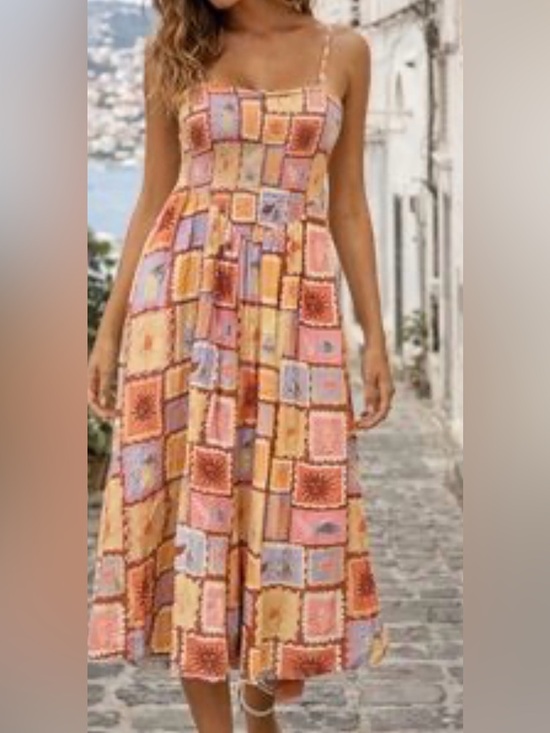 Patrons of Peace Dresses & Skirts - Patrons of Peace Patchwork Maxi Dress in Peach & Lilac
